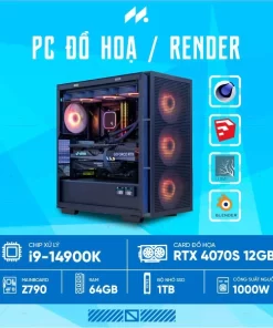 PC RENDER i9-4070 (i9-14900K, RTX 4070 OC 12GB, Ram 64GB DDR5, SSD 1TB, 1000W) #3